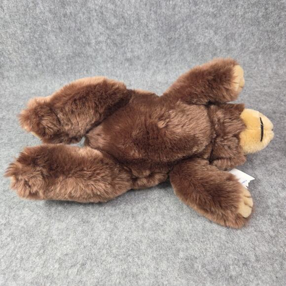 Calplush Brown Bear Plush Grizzly 14" Laying Stuffed Animal Toy Vintage Tags - Picture 5 of 9